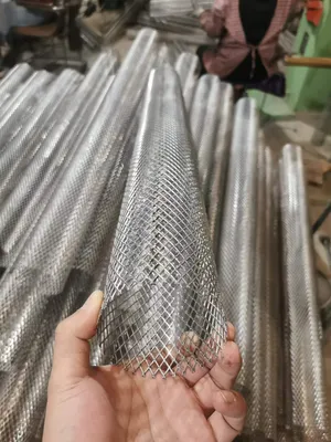 304 Stainless Steel Expanded Metal Wire Mesh Tube for Filter