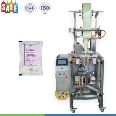 Irregular Shape Sachet 4 Side Sealing Bag Cosmetic Filling Packing Machine
