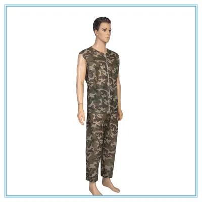 Nonwoven Disposable Camouflage Coveralls Waterproof Protective Paintball Camo Coverall