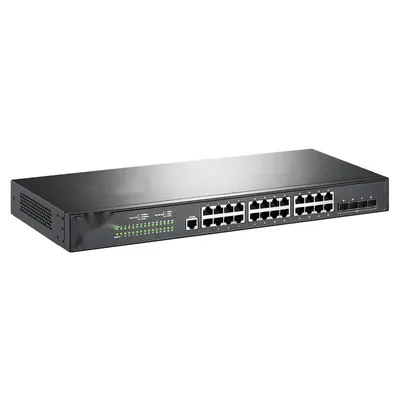 Tl-Sg5428PE Poe Switch /24ge (PoE) +4SFP for The Full Gigabit Layer 3 Nms
