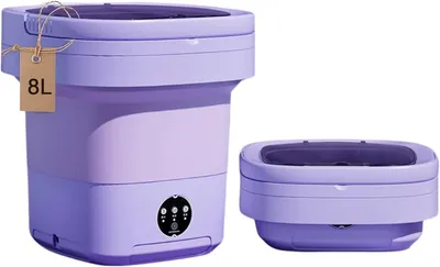 Pyle Portable Mini Washing Machine Lightweight Collapsible Bucket