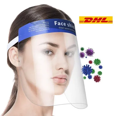 Disposable Safety Face Shield Fluid Resistant Full Face Visor Protecting From Splash