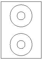Blank CD Label 114.5
