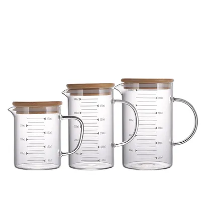 New Beaker Coffee Milk Measuring Mug Cup with Handle Spout Surface Kitchen Tool