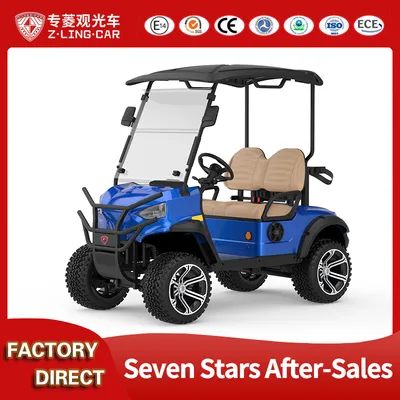 Zlingcar Luxury Design Street Legal Electric 2-Seater Golf Cart with Customizable Batteries