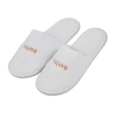 Velvet and Imitation Cut Velvet Hotel Slippers Double Softness