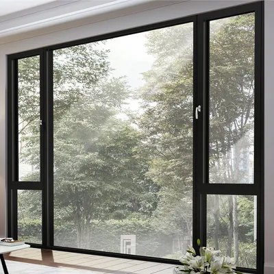 Energy Saving Aluminum Casement Window with School Building