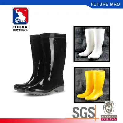 Oil Acid Resistant Industrial Safety Rain Boots PVC Steel Toecap Steel Midsole Customized