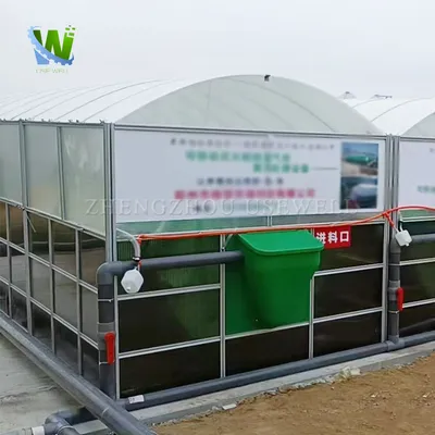 Aquaculture Solar Powered Biogas Digester for Farm Waste Treatment Environmental Friendly