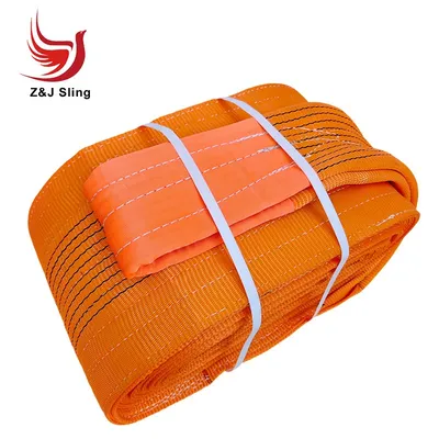 Flat Webbing Sling Polyester Lifting Sling Crane Belt