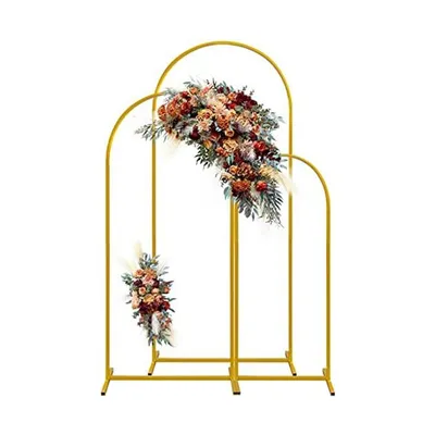 Arch Backdrop Stand Set Balloon Arch Stand, Metal Arch Backdrop Stand for Birthday Party, Wedding Arches for Ceremony Decoration