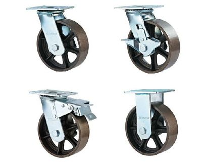 Heavy Duty Double Ball Bearing Cast Iron Caster (Z12-01/01A/01B/02-100/125/150/200-805Z)