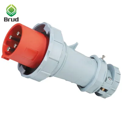 Cee/IEC 400V 63A 4p IP67 6h Waterproof Industrial Plug Socket Male Female Connector (QX1110)