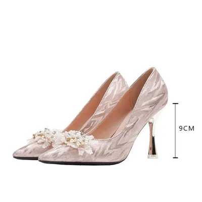 Fa316-A156 New Women's Wedding Shoes Wedding Banquet High Heels Women