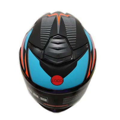 Orange Blue Matt Color ECE DOT Approved Motorcycle Flip up Helmet