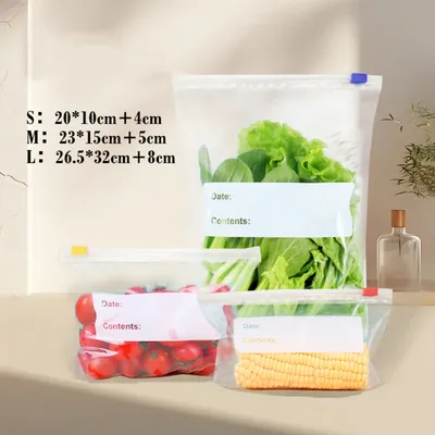 Wholesale Food Packaging Slider Zip Lock Bags 3 Mil Thickness BPA Free