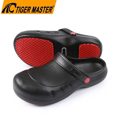 Anti-Skid Waterproof Lightweight Steel Toe Comfortable Unisex EVA Kitchen Chef Safety Shoes