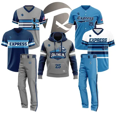 Custom Sublimated Hooded Baseball Jersey Youth Adult 10 PCS MOQ Free Mockup Contrast Piping Polyester Mesh Team Uniform
