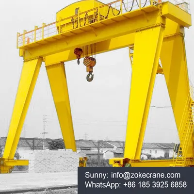 Professional Qd 80tons Double Girder Cast Gantry Crane 140t