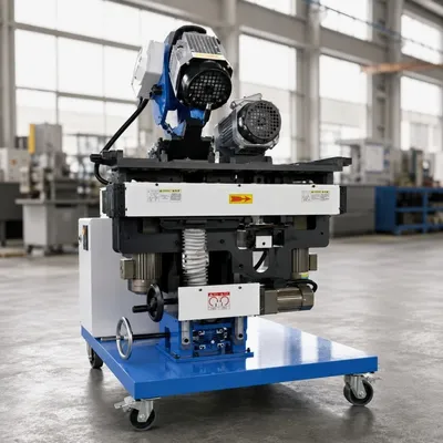 Efficient K 6390 Model Upper and Lower Double Disc Beveling Machine for Steel Groove Processing