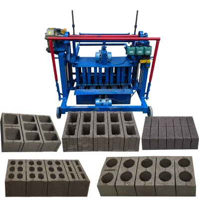 Senegal Manual Brick Making Machinery in Panua New Guinea Sudan Hollow Concrete Block Making Machine Price