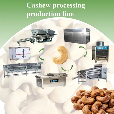 Factory Direct Sale 500kg Cashew Nut Peeling Machine Nut Packaging Machine Cashew Nut Processing Machine