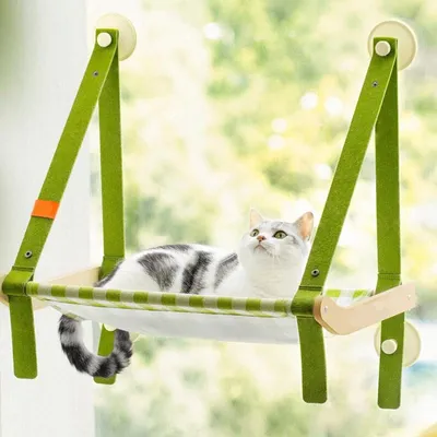 Handmade Indoor Pet Activity Toy Sustainable Bamboo and Paper Cat Climbing Frame with Window Suction Cups for Cats and Dogs