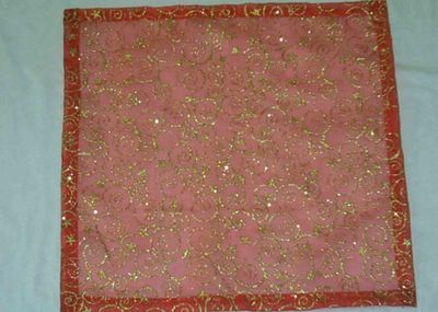 Golden Glitter Organza Table Runner