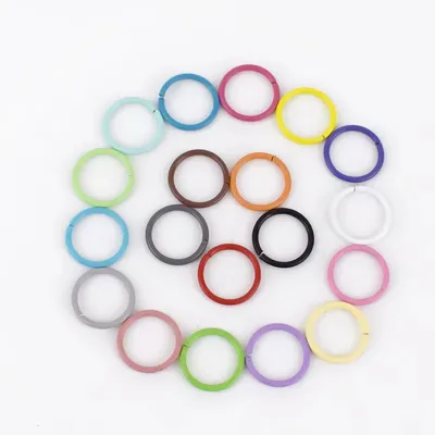 Factory Direct Sales 10mm DIY Key Chain Bag Clothing Handmade Jewelry Basic Material Color Closed Ring O Oval Ring Buckle