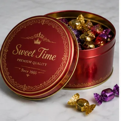 Non-Absorbent Substrate Durable Lithographic Tinplate Printing Steel Sheet Can for Candle Tins