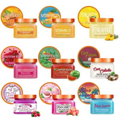 Moisturizing Skin Care Product Natural Private Label Whitening Body Bath Scrub Jar