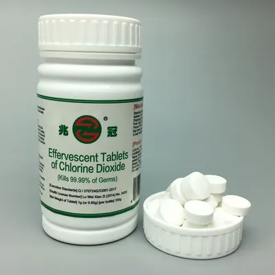 Chlorine Dioxide Clo2 Food Grade Effervecent Disinfection Tablet Used for Disinfection, Purification, Sterilization etc
