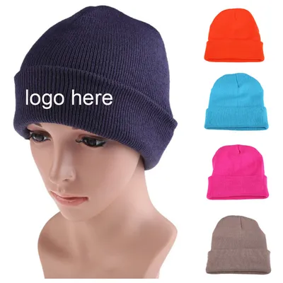 Customizable Knitted Cap with Personalized Logo