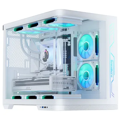 2024 New Competitive Curved Glass Gaming Case ATX Fish Tank PC Case Computer Case