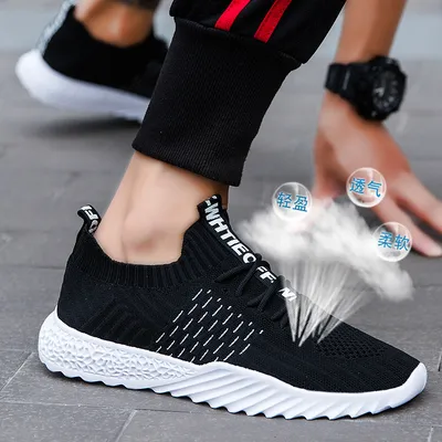 2020 New Design Custom Soft Mesh Casual Athletic Fabric Shoe