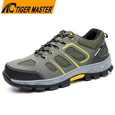 Low-Cut Anti-Slip Abrasion-Resistant Steel Toe Anti-Puncture Outdoor Work Safety Shoes for Construction