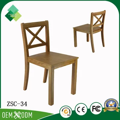 Exotic Cross Back Chair for Hotel Restaurant in Oak (ZSC-34)