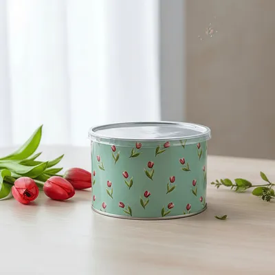 Custom Printing Handmade Candles Round Metal Tins Wax Candle