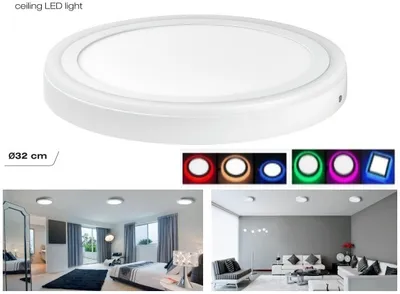 China Manufacturer Dual Colors LED Ceiling Light Fitting Lamps