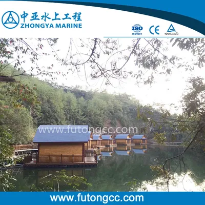 Plastic Pontoon Cube Floating Platform Floating House