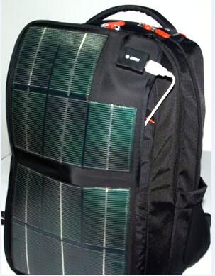 Outdoor Convenient Solar Laptop Backpack with Solar Panel