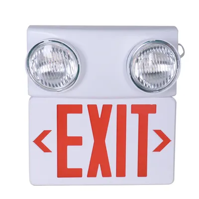 Exit LED Fire Emergency Light Lighting ABS Composite Double Head Light Connected Double Head Sign Fire Light