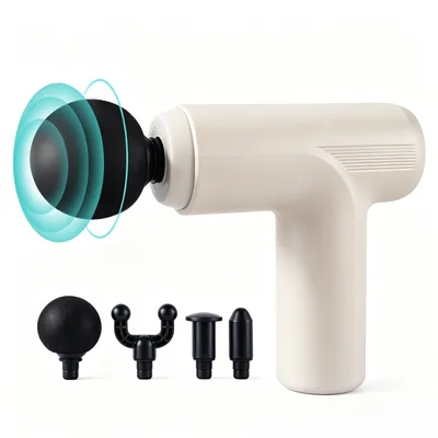 Ergonomic Portable Electric Massage Gun with High Torque Quiet Motor