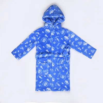 Children's Super Soft Coral Fleece Bathrobe