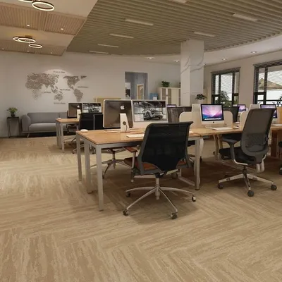 OEM Corridor Office Tufted Hotel PVC Commercial Floor Carpet Tiles