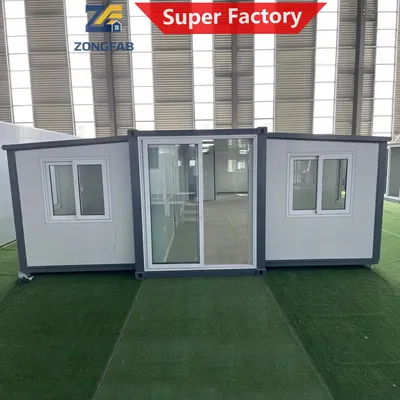Dust-Roof Corrosion Resistant Movable Folding Foldable Mobile Tiny Two Wing Expandable Prefab Modular Container House Home