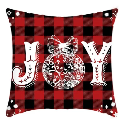 Christmas Throw Pillow Printed Linen Sofa Cushion Home Throw Pillow Cover