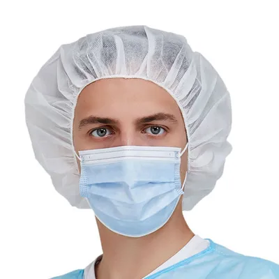 High Quality Disposable Bouffant Caps Hair Nets Nylon Hair Net for Food Making Factory