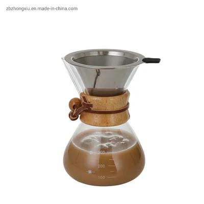 Glass Pour Over Coffee Maker with Filter