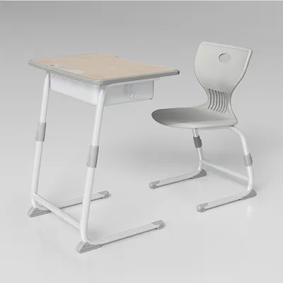 China Factory Adjustable Plastic School Furniture Classroom Student Desk and Chair